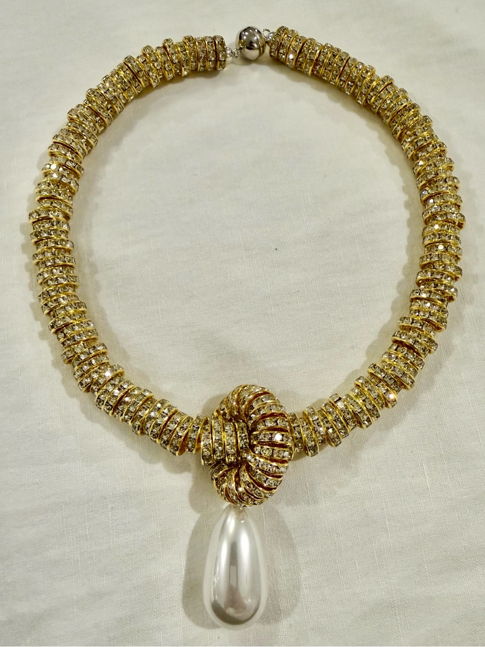 NEW Julietta Pearl Drop Necklace in Gold